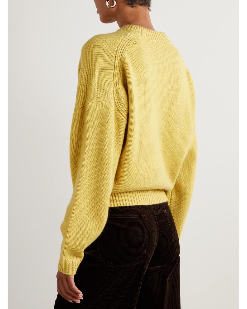 LeKasha Yellow Anong Organic Cashmere Sweater