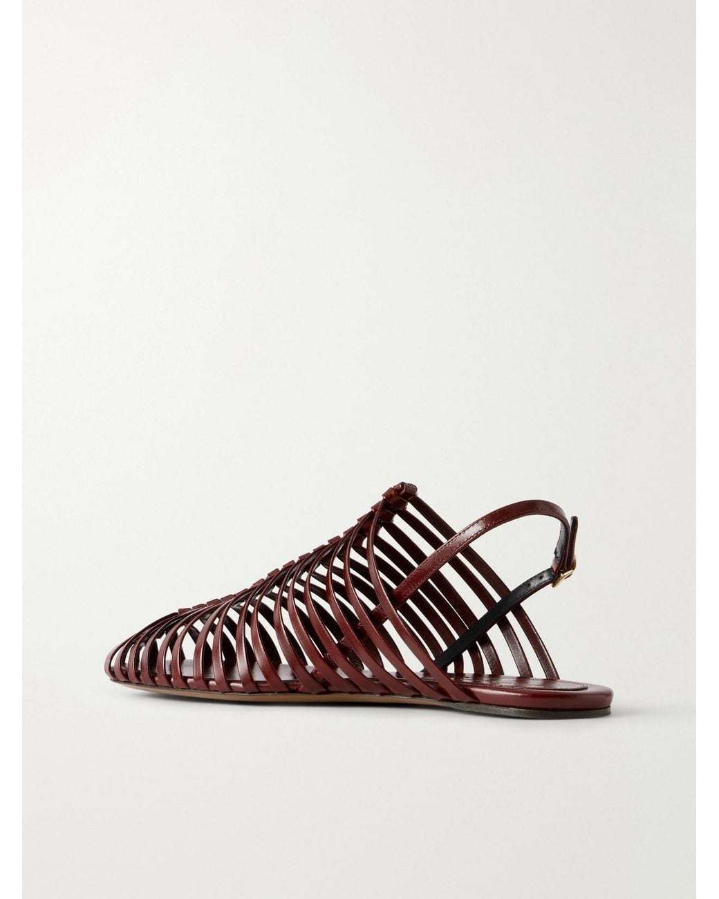Dries Van Noten Brown Leather Braided Sandals