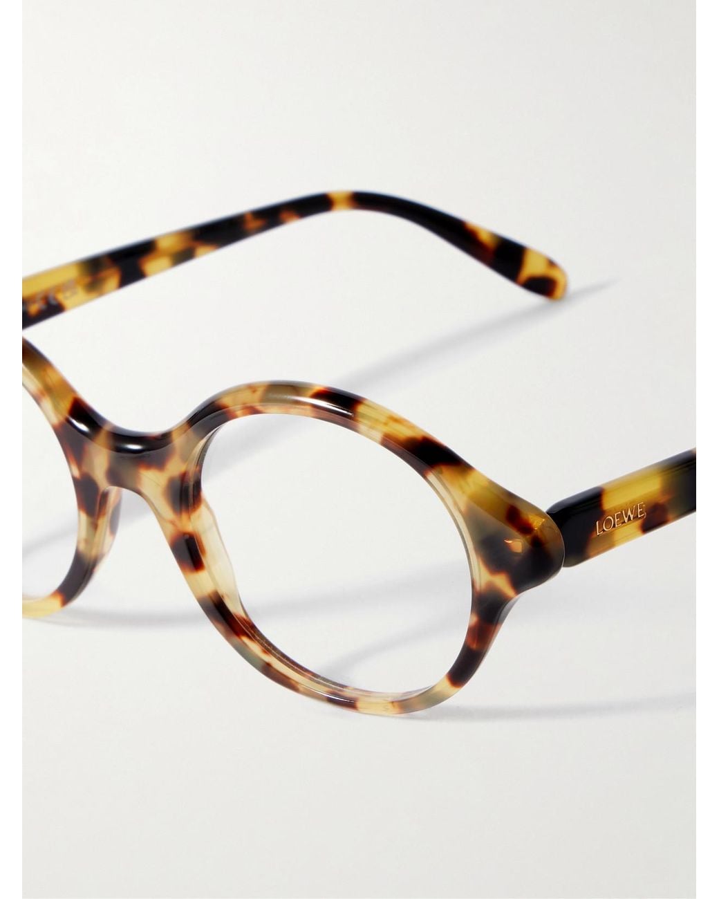 Loewe Natural Round-Frame Tortoiseshell Acetate Optical Glasses