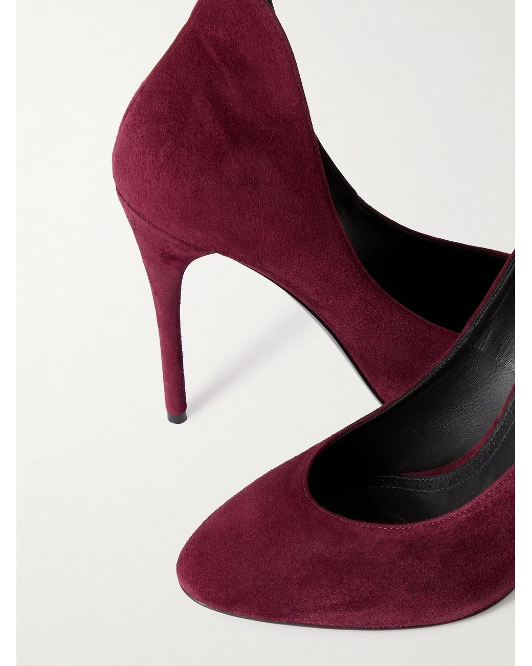 Alaïa Purple Décoletté 110 Suede Pumps