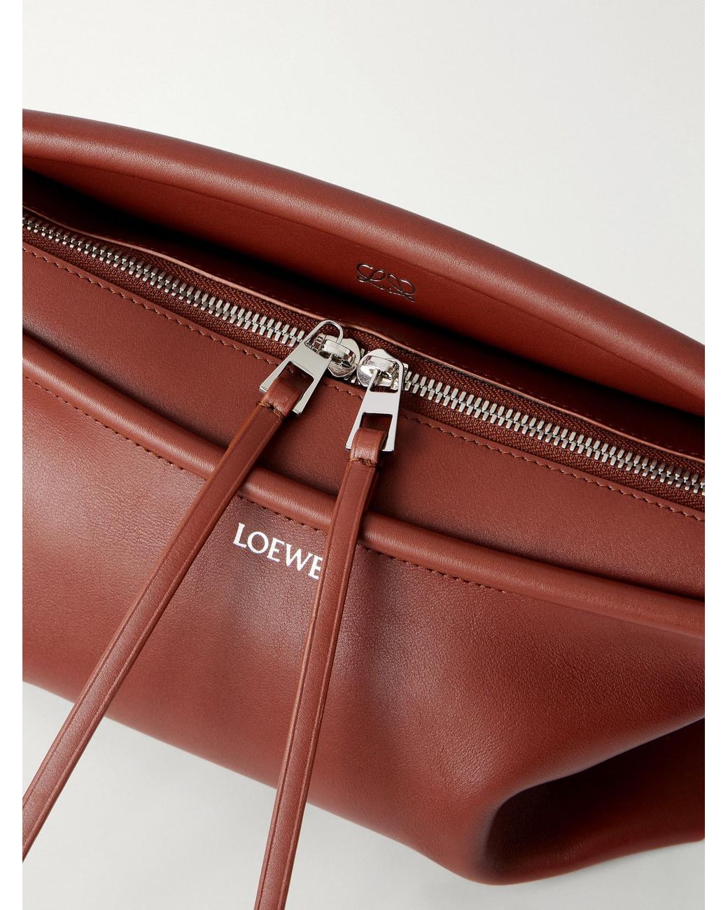 Loewe Red Whisker Leather Shoulder Bag