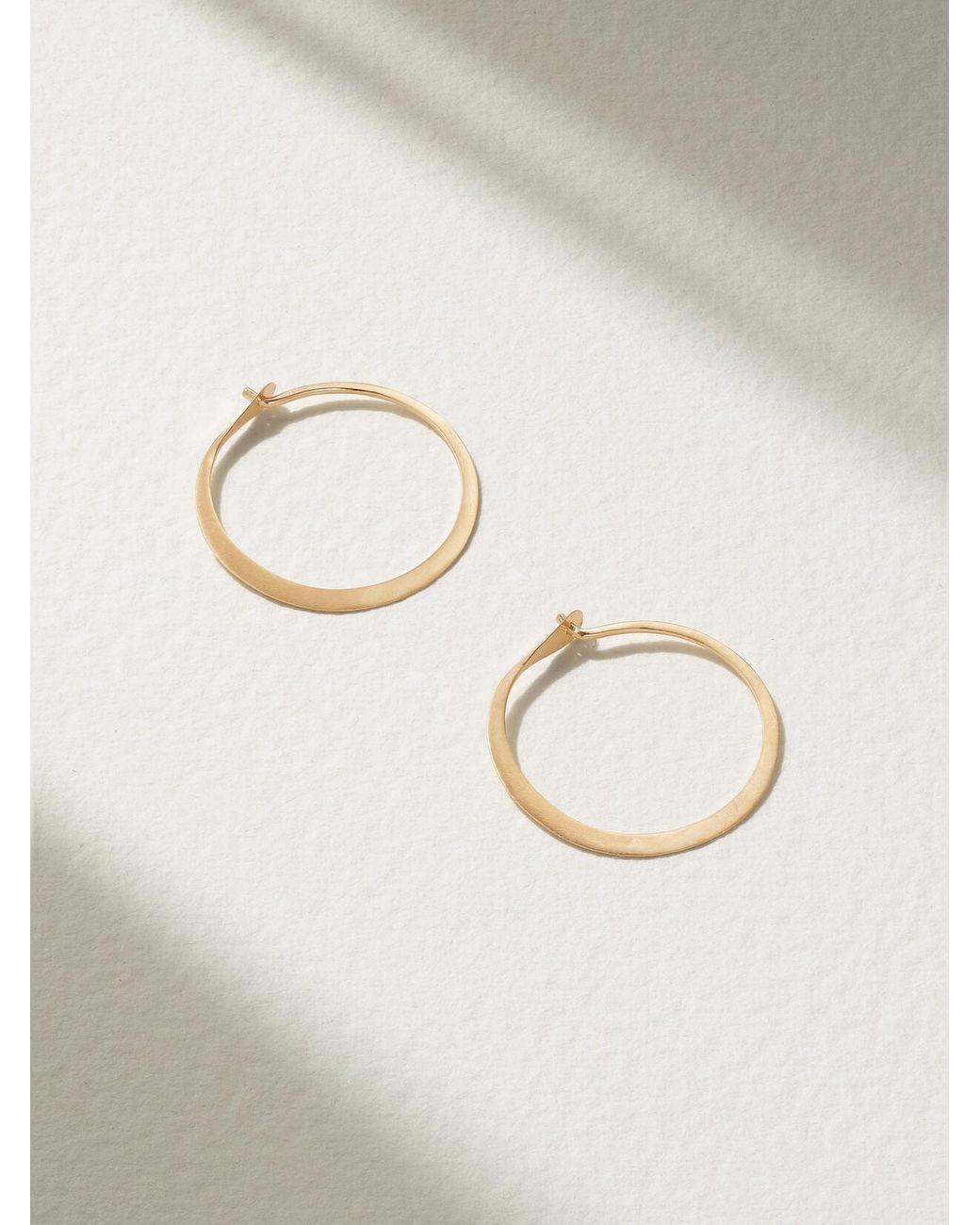 Melissa Joy Manning Metallic 14-Karat Hoop Earrings