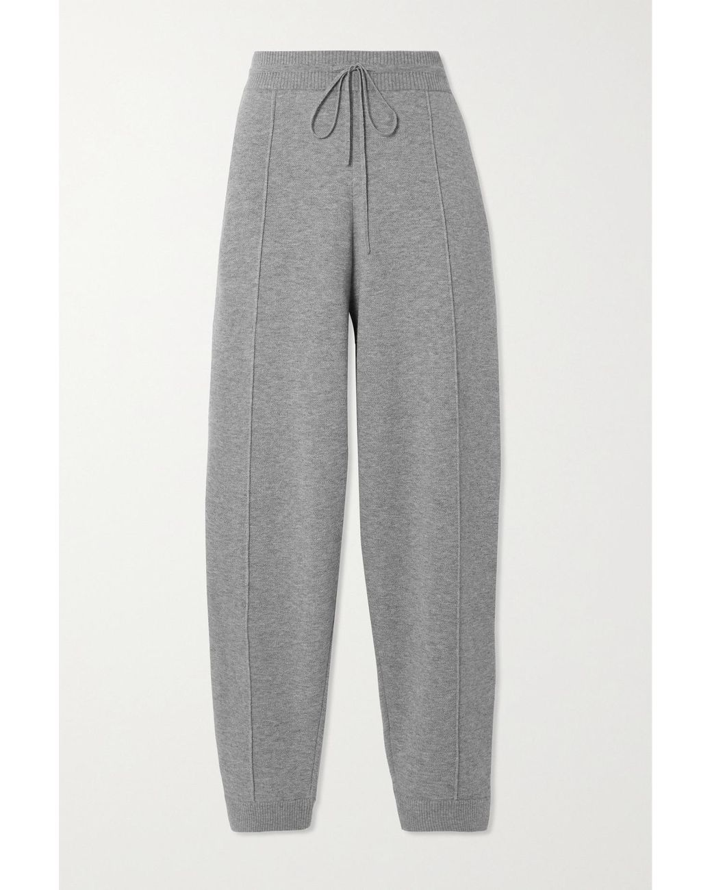 Cotton cashmere sweatpants macadamia – TOTEME