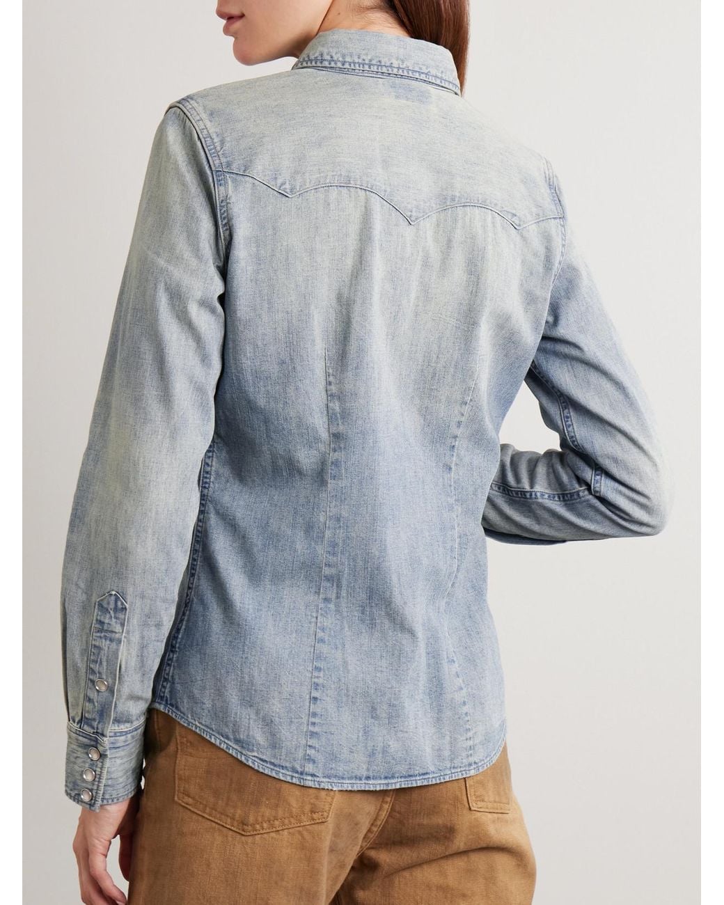 RRL Blue Buffalo Denim Shirt