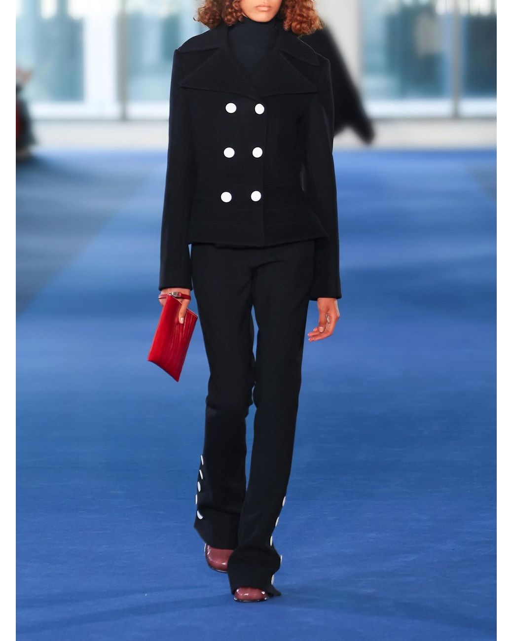 Proenza Schouler Black Romane Wool-Blend Jacket