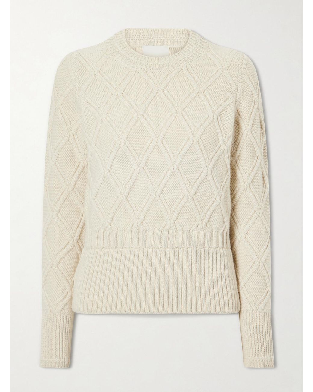 Isabel Marant Natural Holly Knitted Alpaca And Wool-Blend Sweatshirt