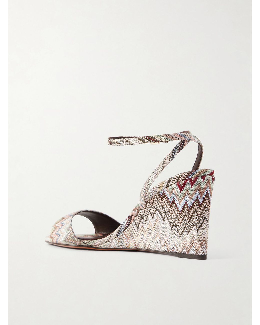 Missoni Natural Julie Striped Woven Sandals