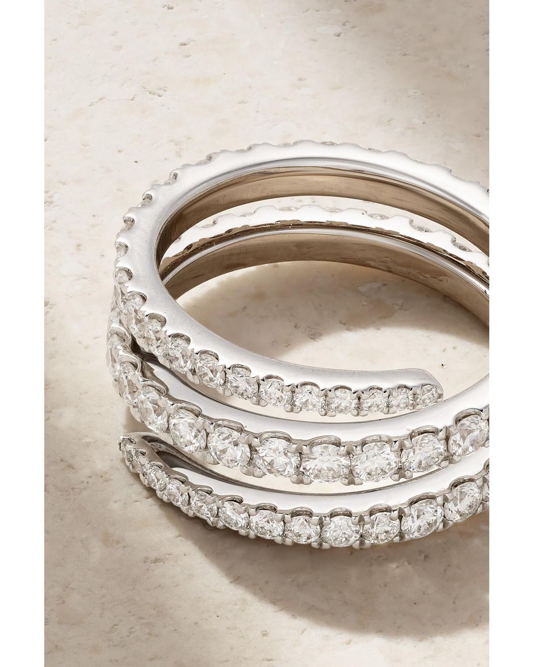 Anita Ko Metallic Coil 18-Karat Diamond Ring