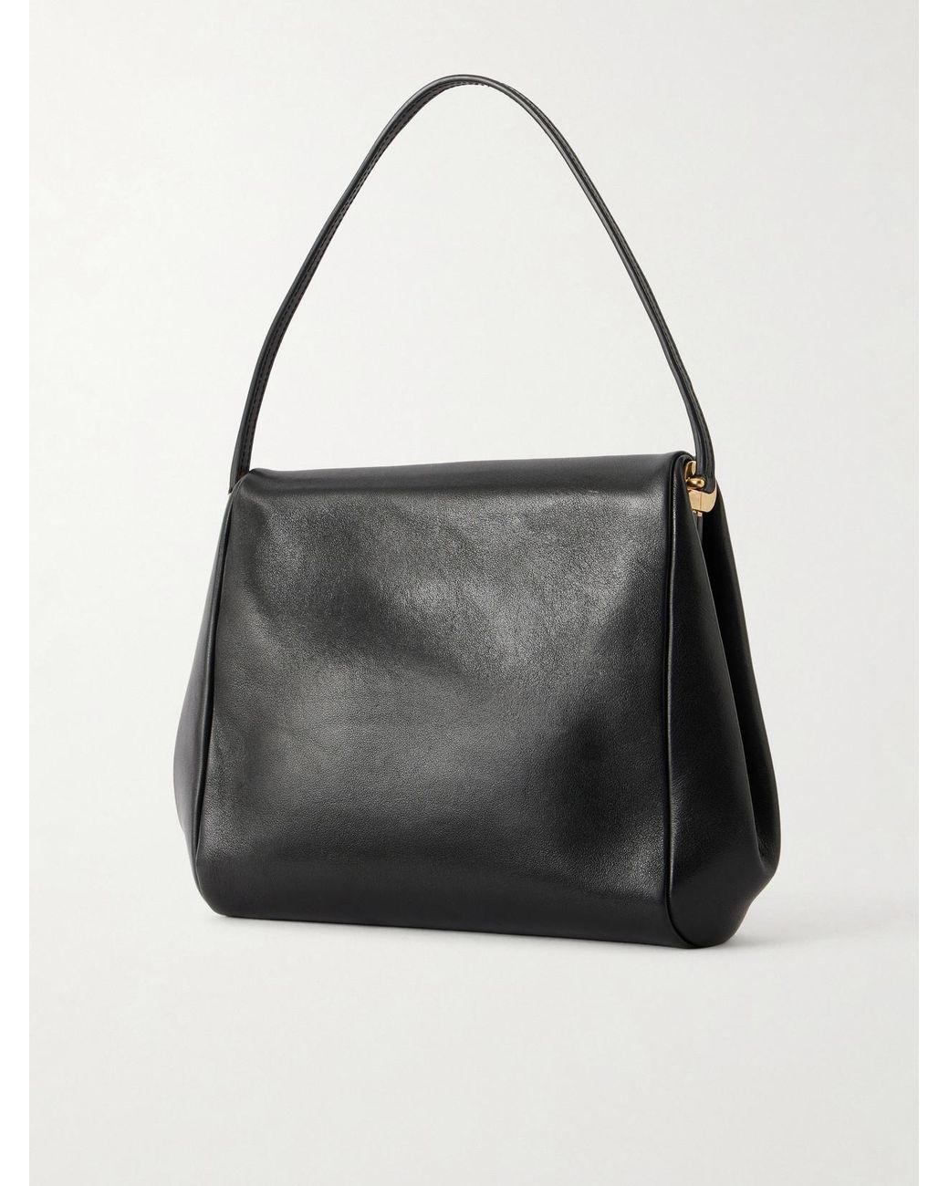 Calvin Klein Black Tina Small Leather Shoulder Bag