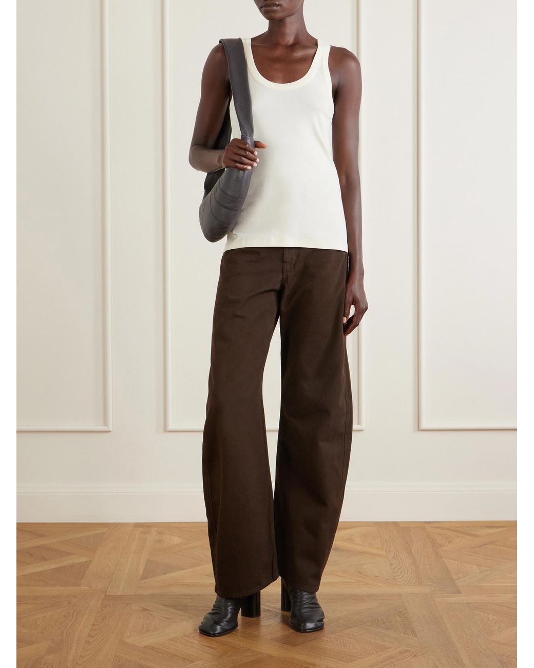 Lemaire White Cotton-Jersey Tank