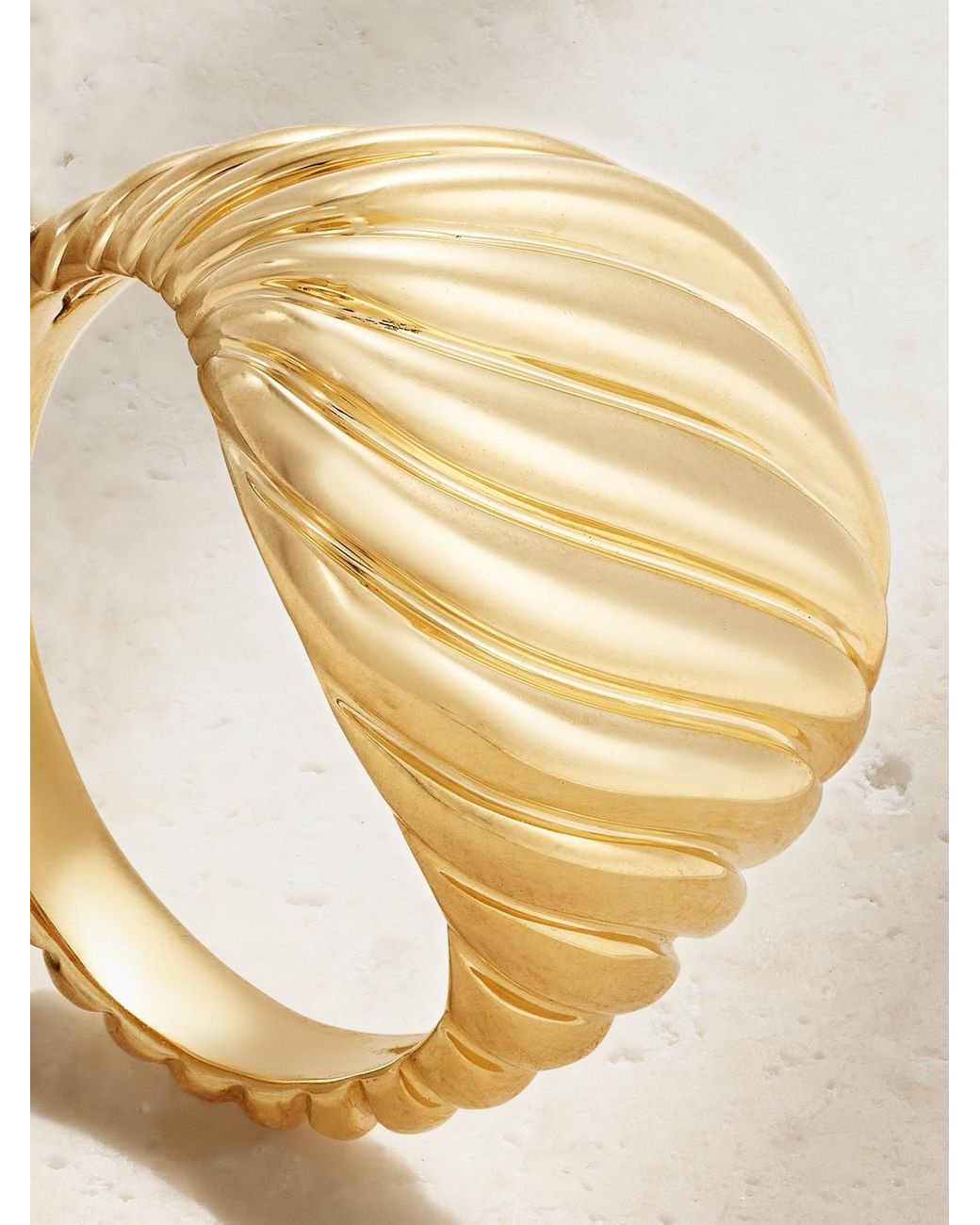 David Yurman Metallic Cable 18-Karat Signet Ring