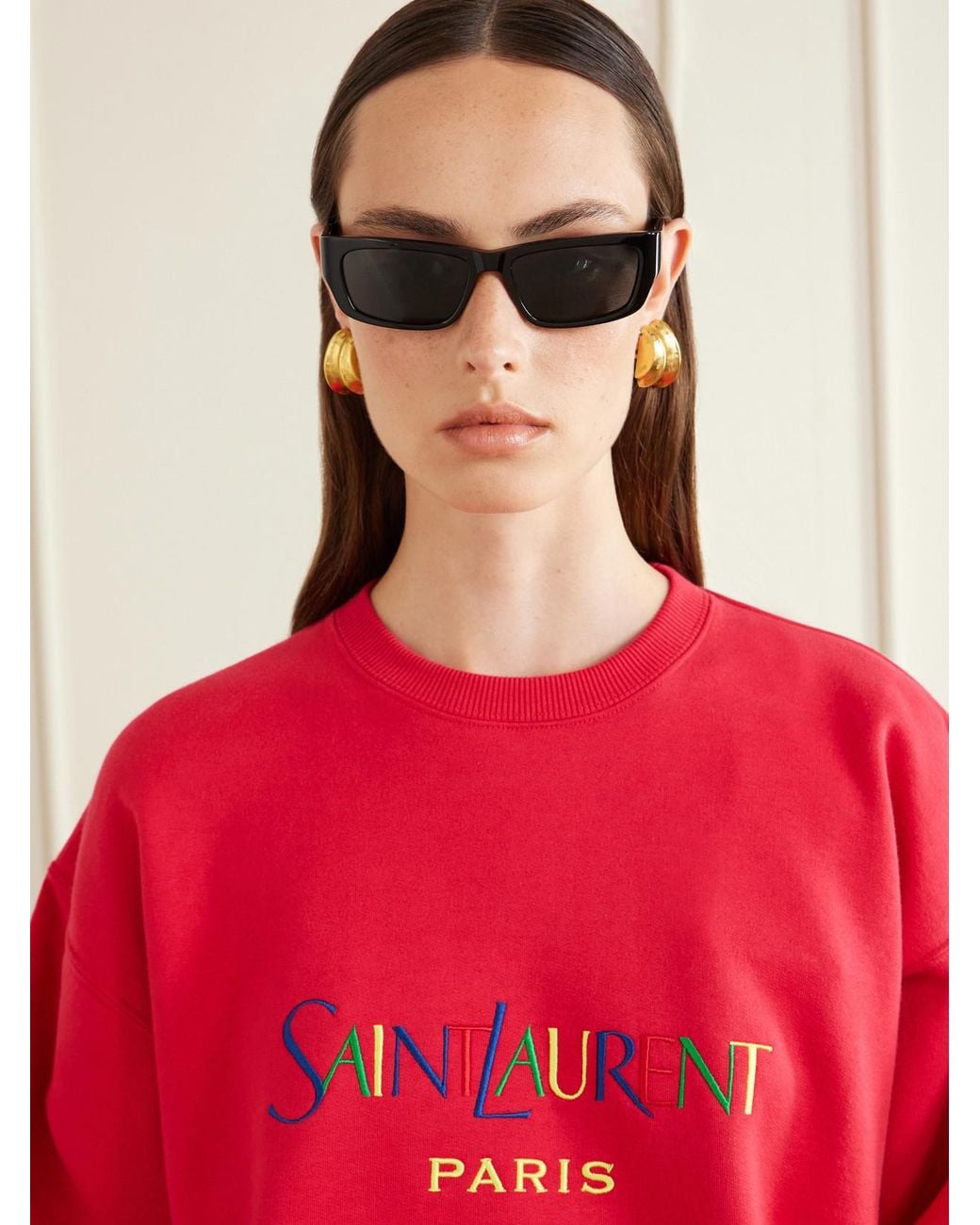 Saint Laurent Black Sl M182 Jazz Cassandre-Embellished Square-Frame Recycled-Acetate Sunglasses