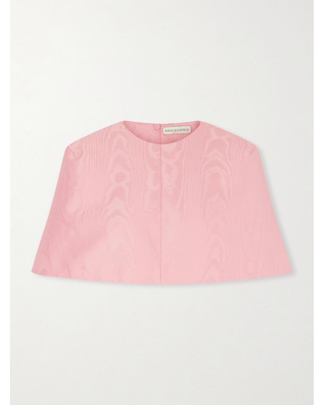 Emilia Wickstead Pink Virginie Moiré Cape