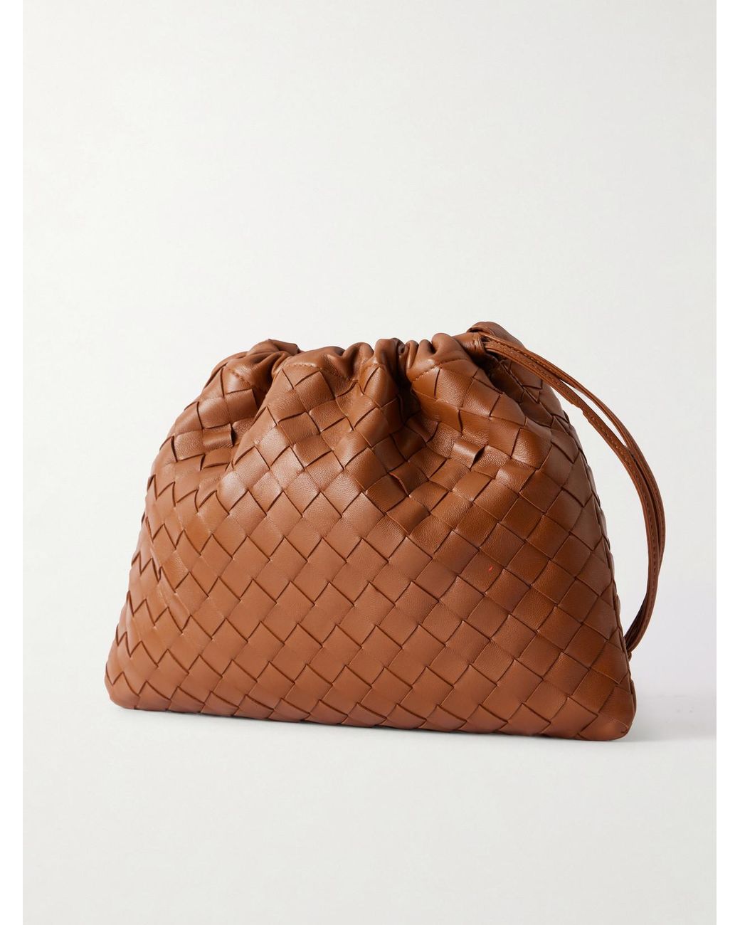 Bottega Veneta Brown Dustbag Intrecciato Leather Shoulder Bag