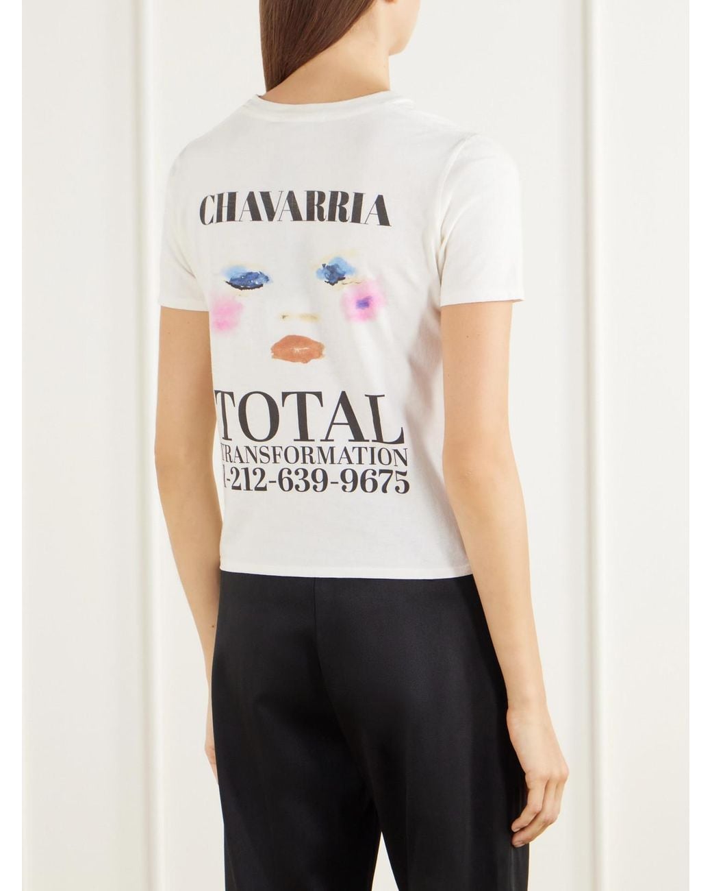 Willy Chavarria White Total Transformation Printed Cotton-Jersey T-Shirt