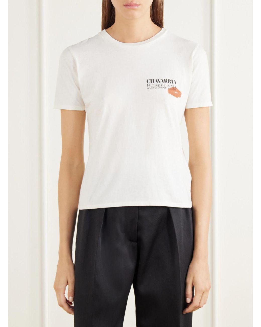 Willy Chavarria White Total Transformation Printed Cotton-Jersey T-Shirt