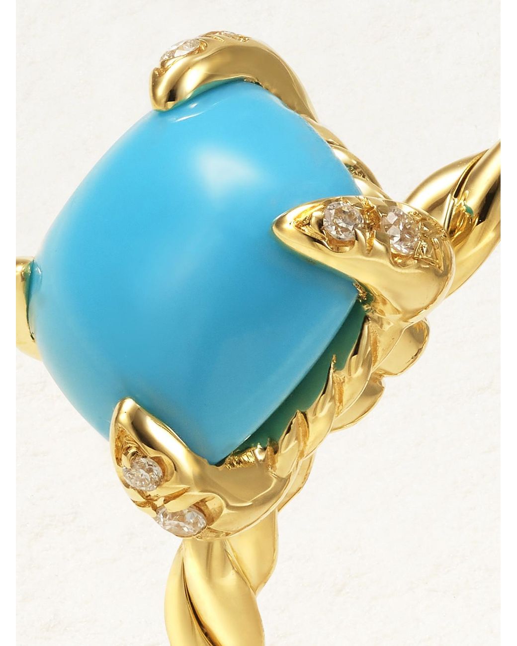 Châtelaine18-Karat, And Diamond Ring David Yurman en coloris Blue