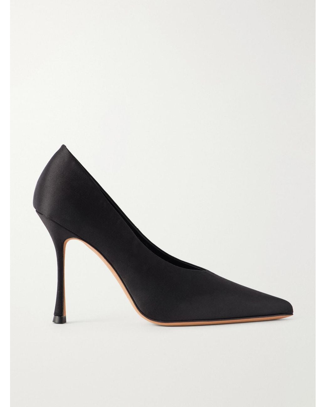 Jude Black Kiss 105 Satin Pumps