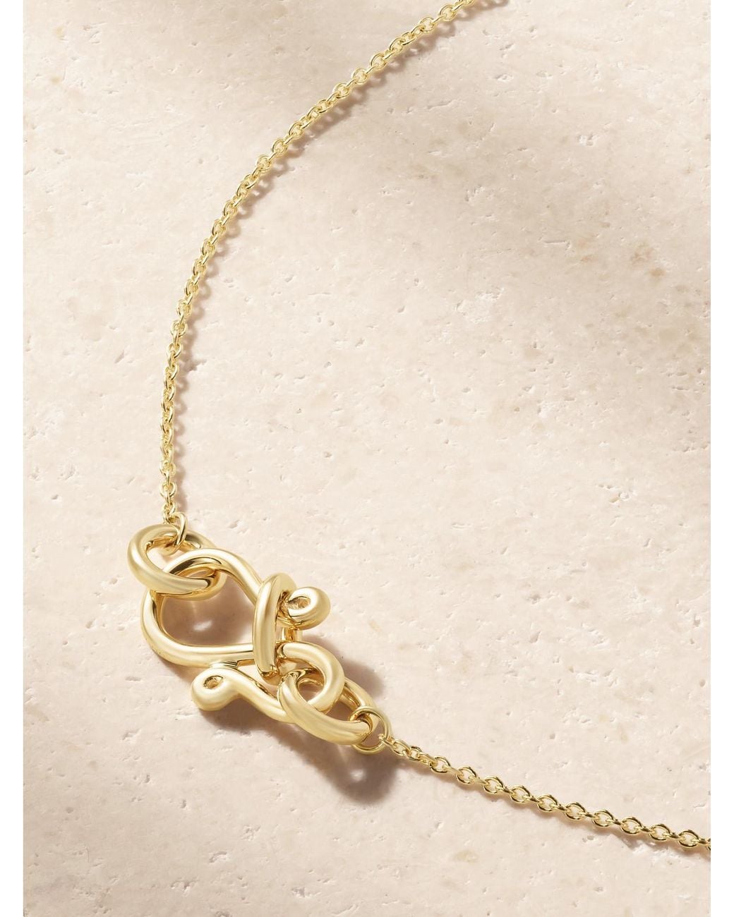 Sophie Bille Brahe Natural Luce Simple 14-Karat Recycled Pearl Necklace
