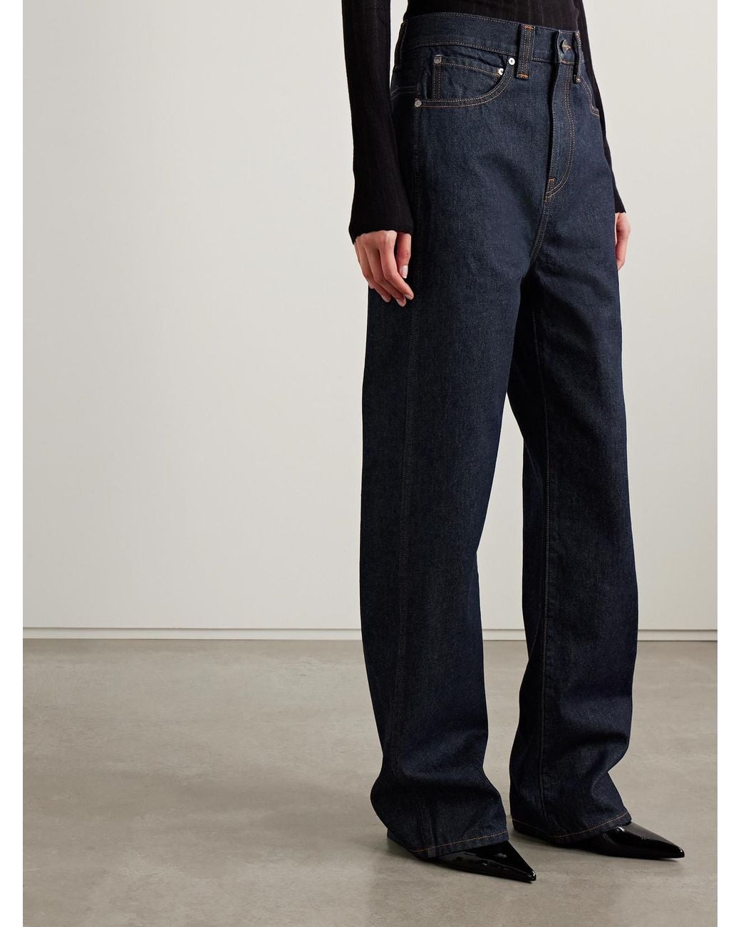 Khaite Blue Bonnie Low-Rise Jeans