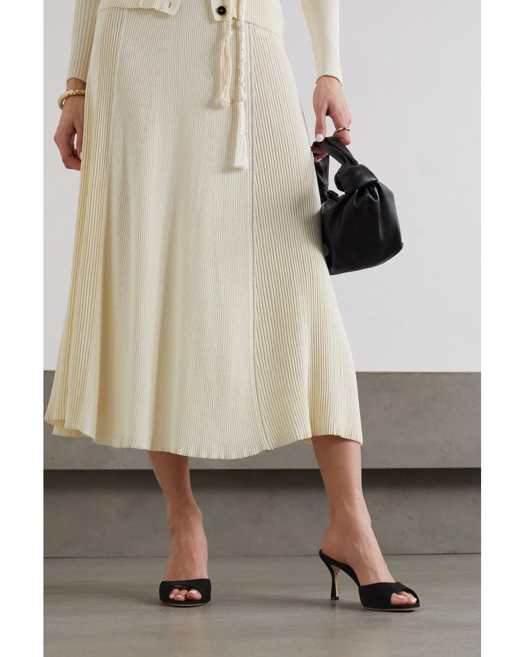 Manolo Blahnik Jada 70 Suede Mules in 