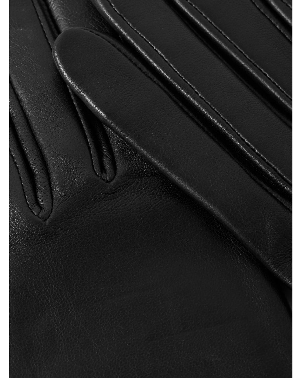 Agnelle Black Kate Leather Gloves