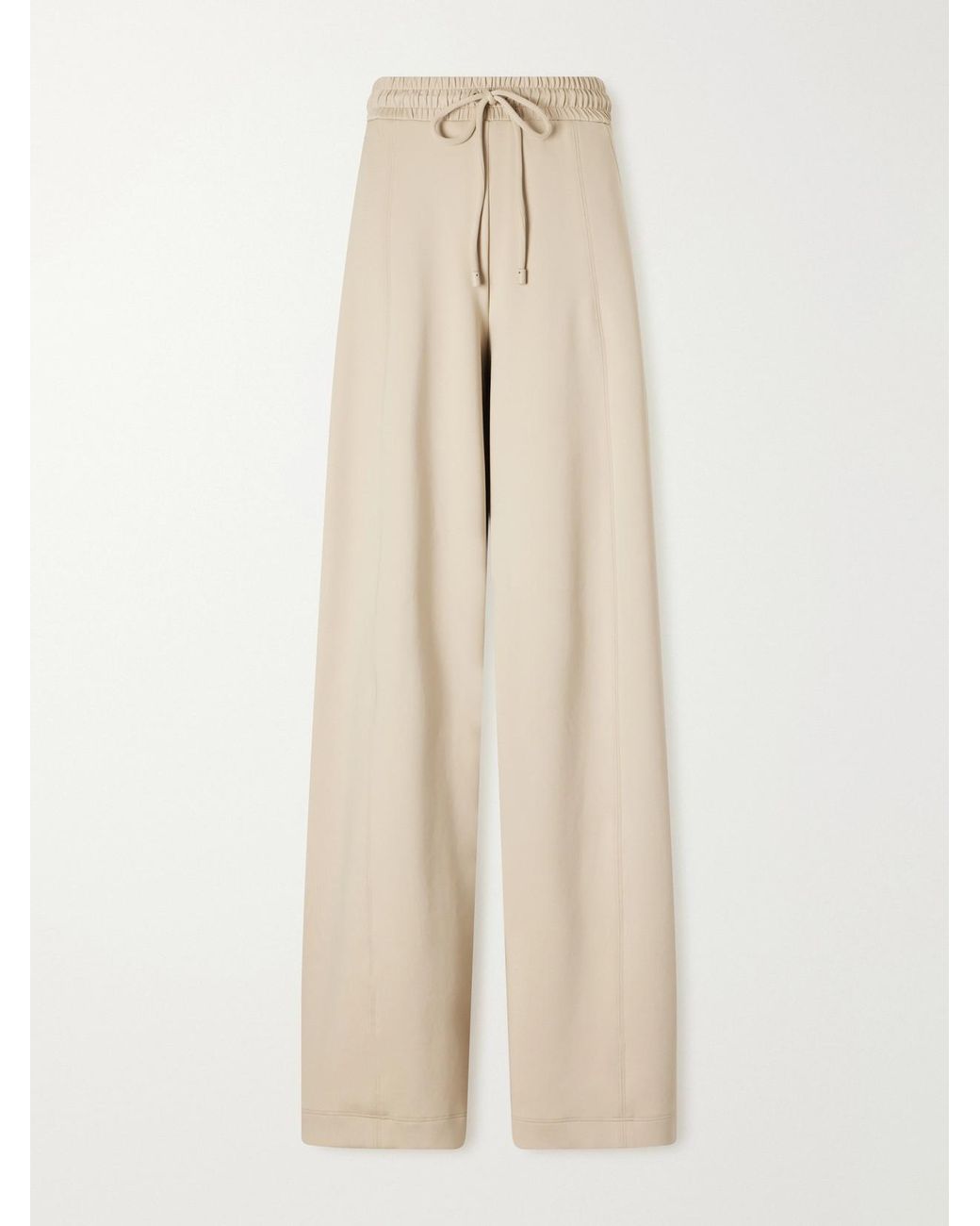 Max Mara Natural Olmo Jersey Wide-Leg Pants