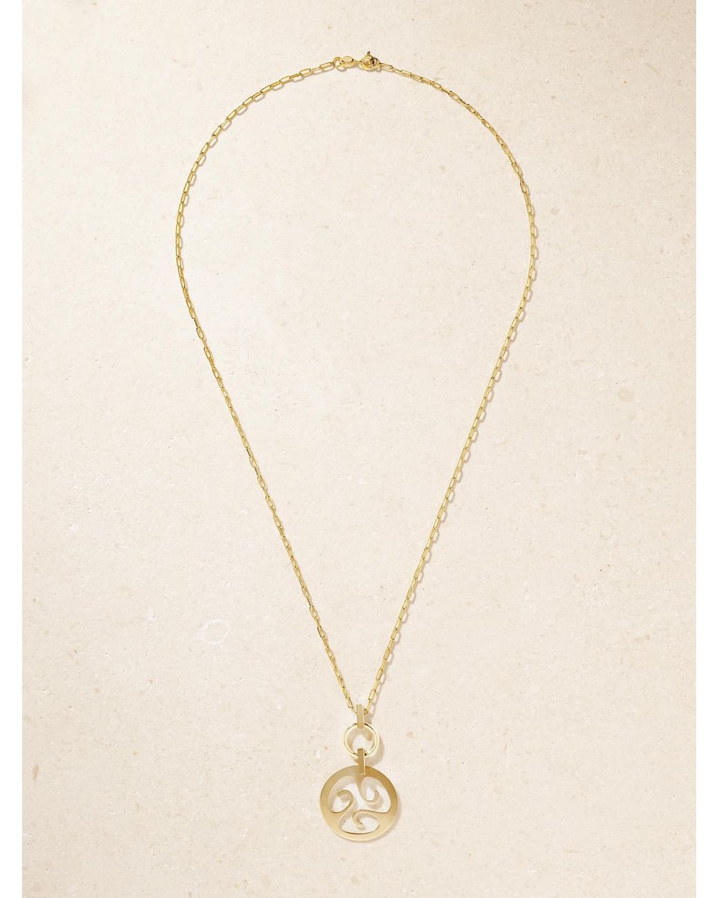 Diane Kordas Natural Trippy Nomad 14-Karat Pendant Necklace
