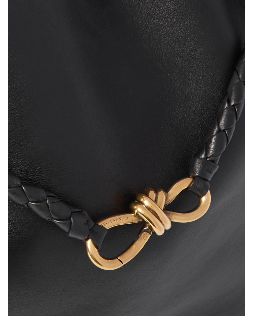 Bottega Veneta Black Andiamo Large Intrecciato Leather Tote