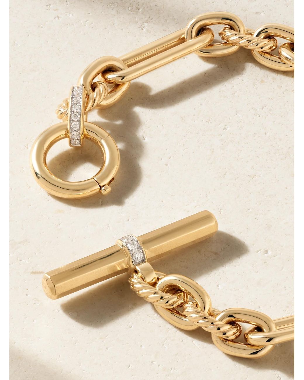 David Yurman Natural Lexington 18-Karat Diamond Bracelet