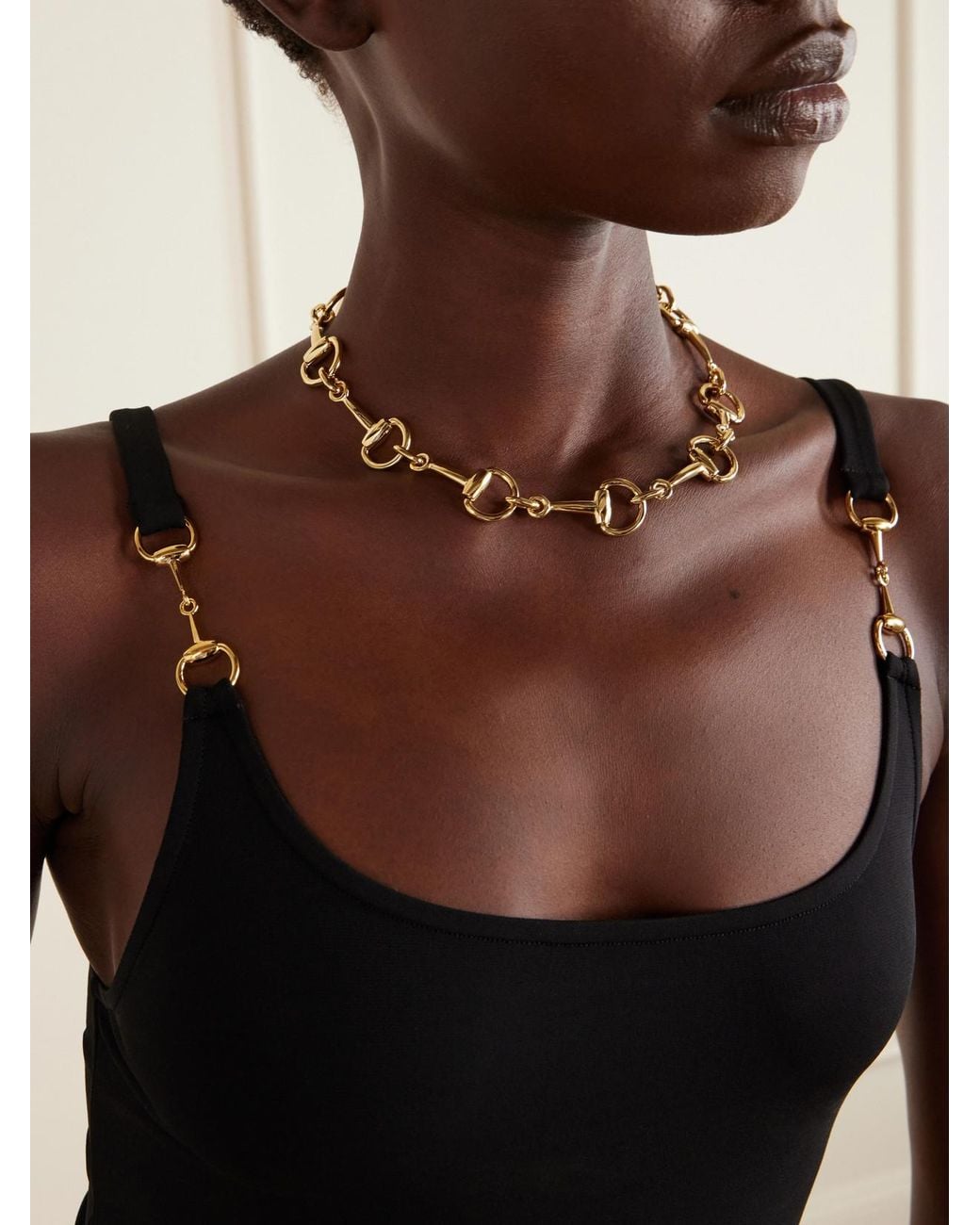 Gucci Natural Horsebit-Tone Necklace