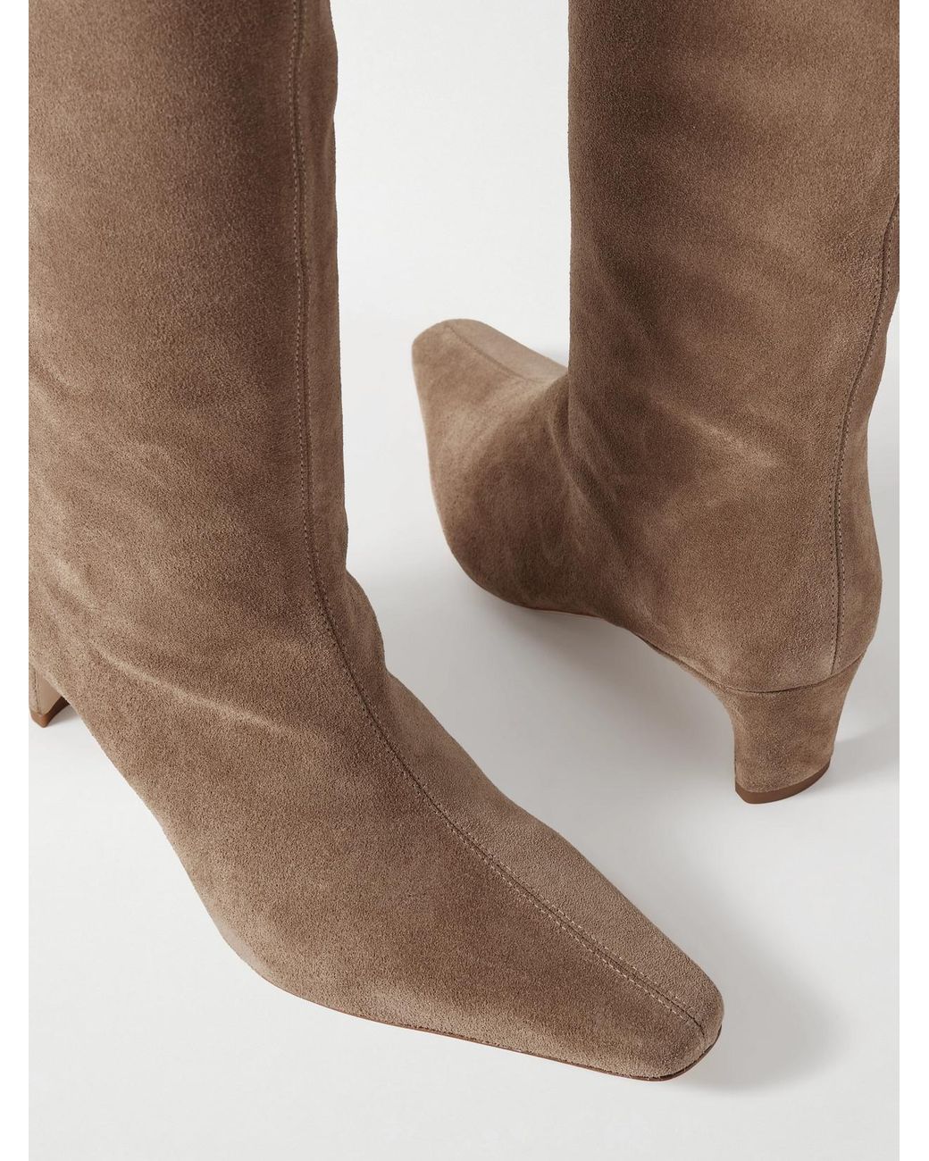 Staud Brown Wally Suede Boots