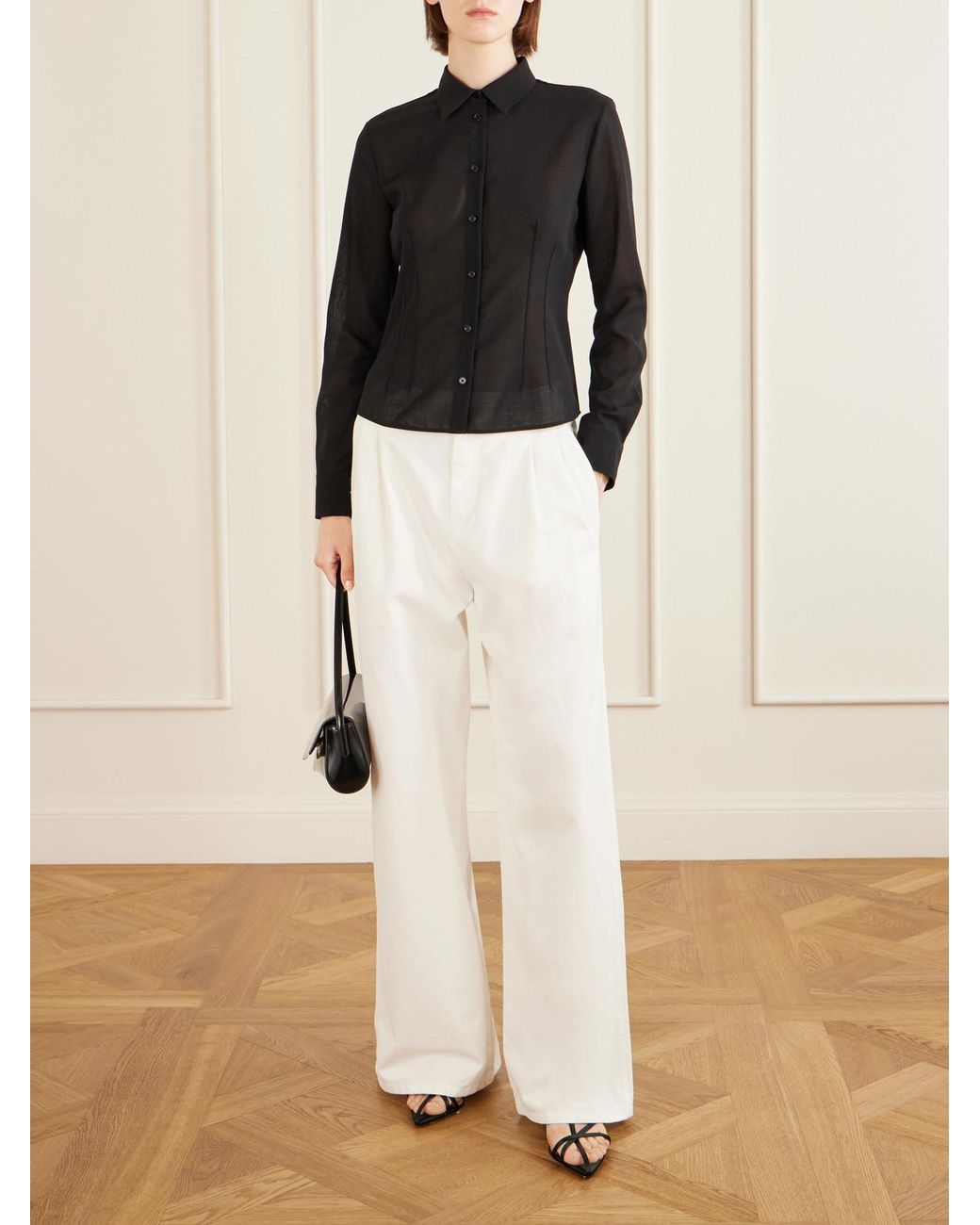 Jil Sander Blue Wool Shirt