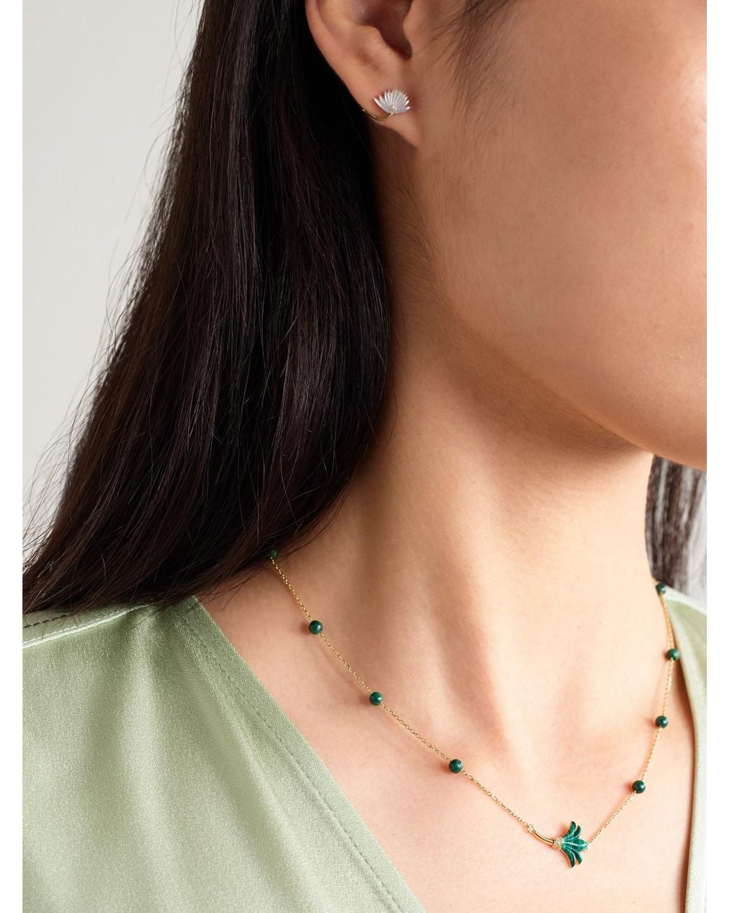 L'Atelier Nawbar Metallic 18-Karat Diamond Jewelry Set