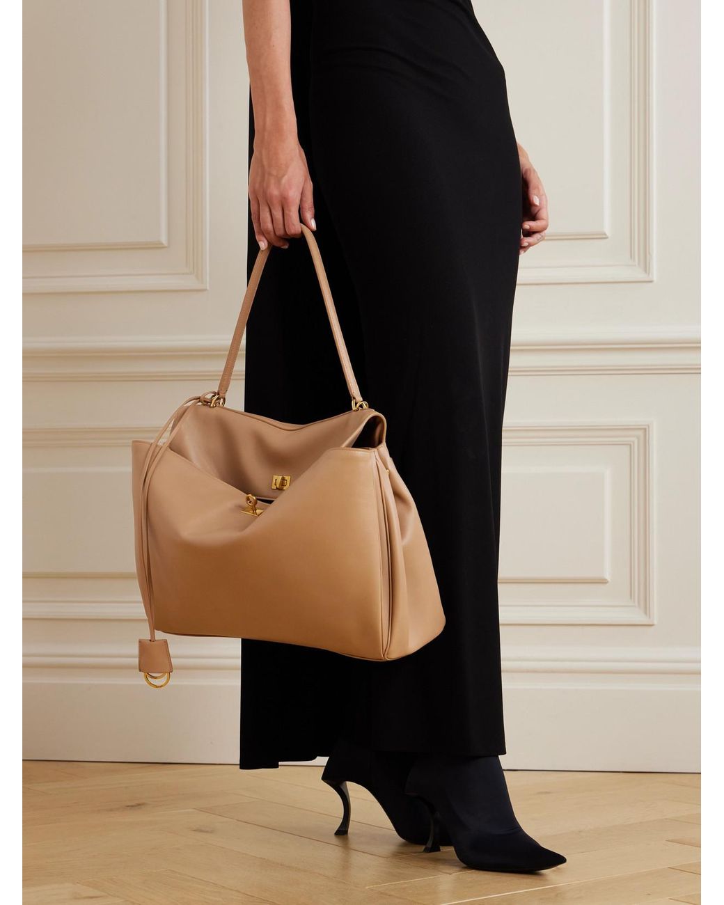 Balenciaga Brown Rodeo Large Leather Shoulder Bag