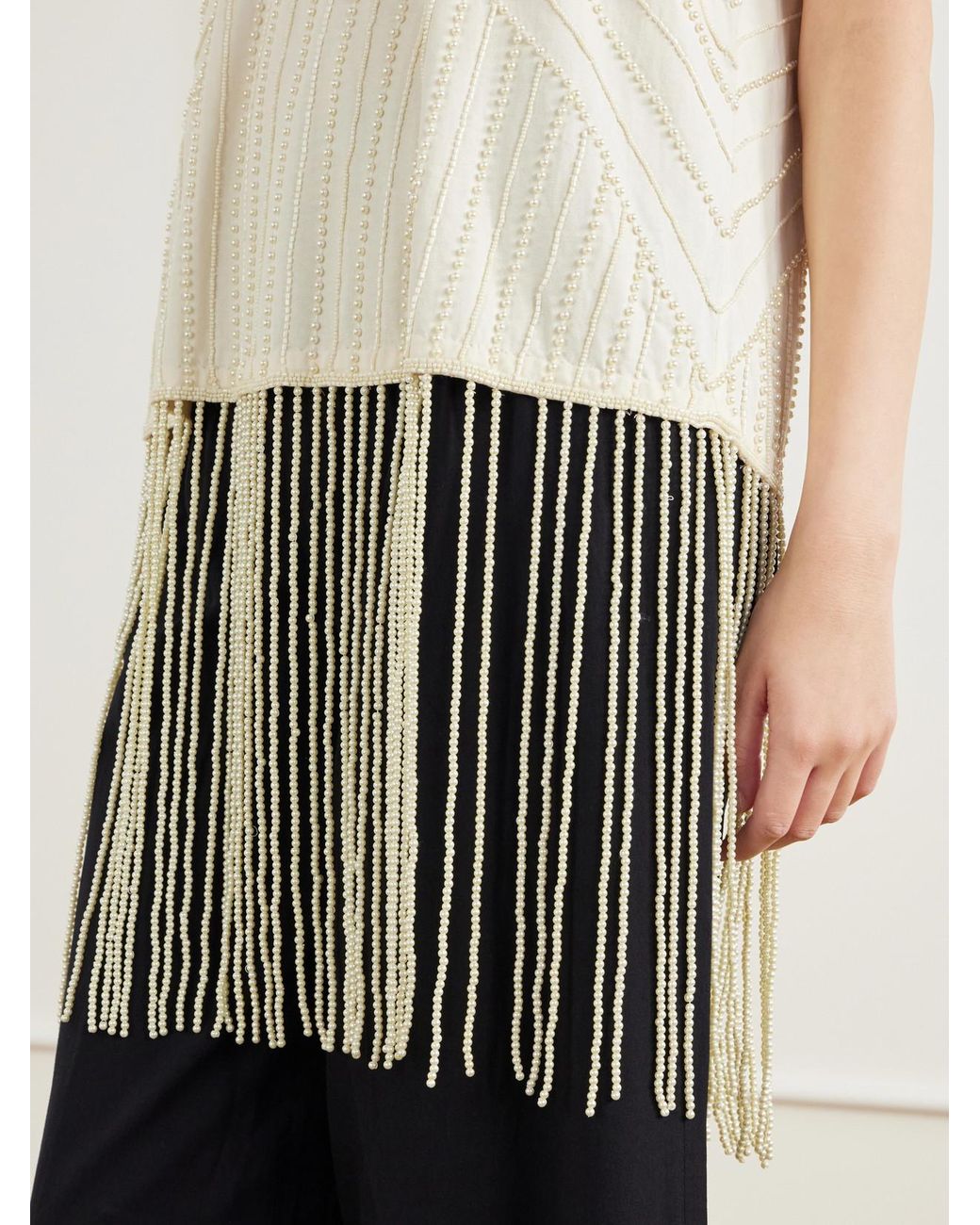 Sea Natural Carlotta Embellished Cotton Blouse