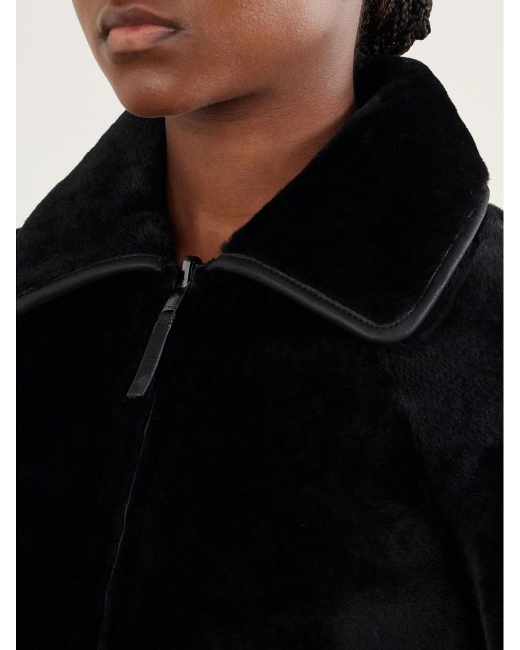 Joseph Black Kyro Reversible Shearling Jacket