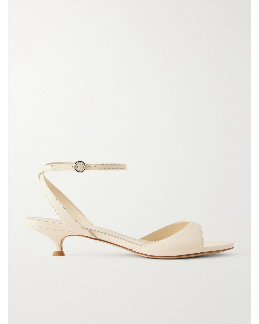 Aeyde Natural Zelia Leather Sandals