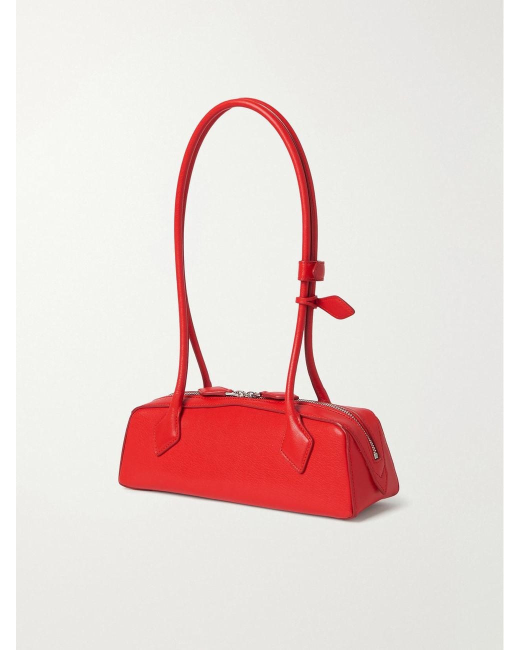Alaïa Red Le Teckel Small Leather Shoulder Bag