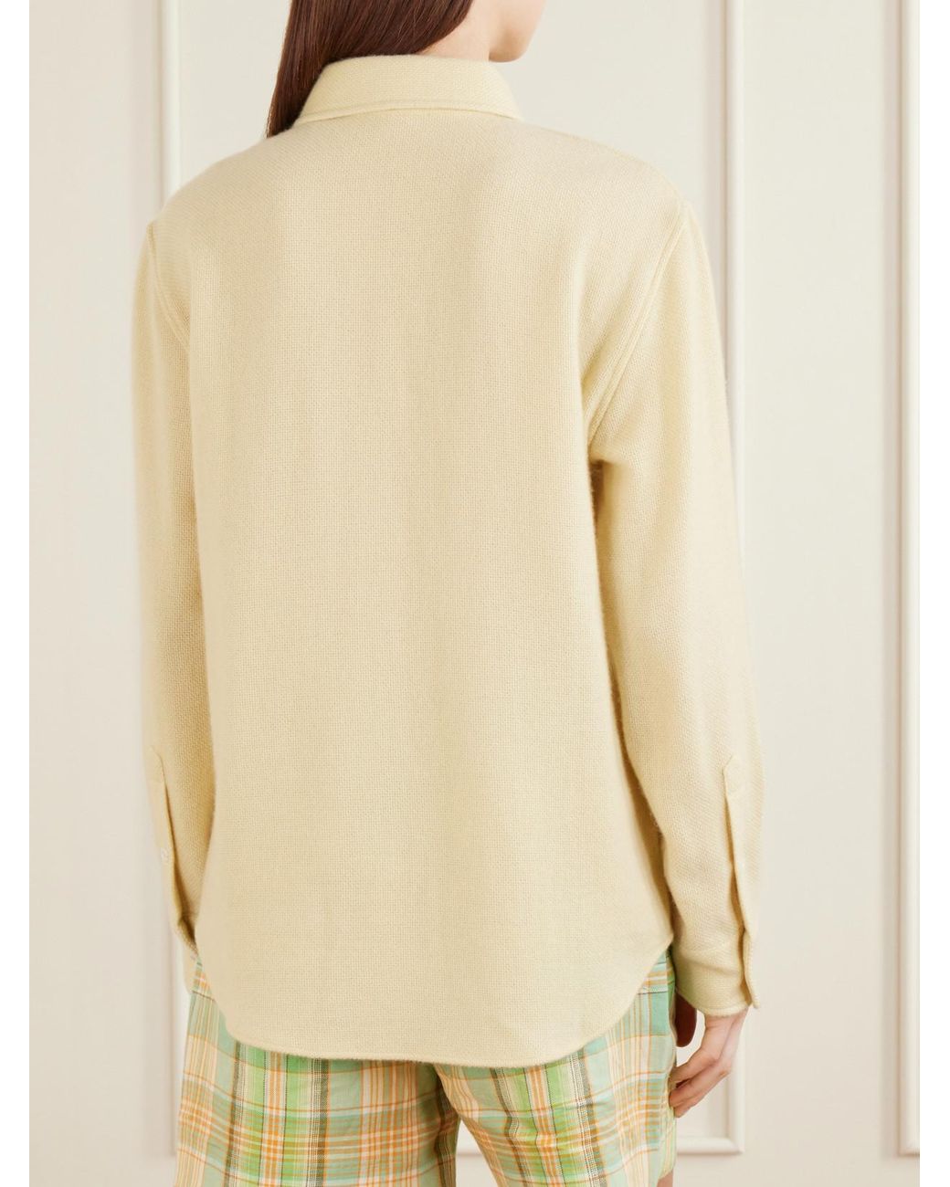 God's True Cashmere Natural Daffodil Cashmere Shirt