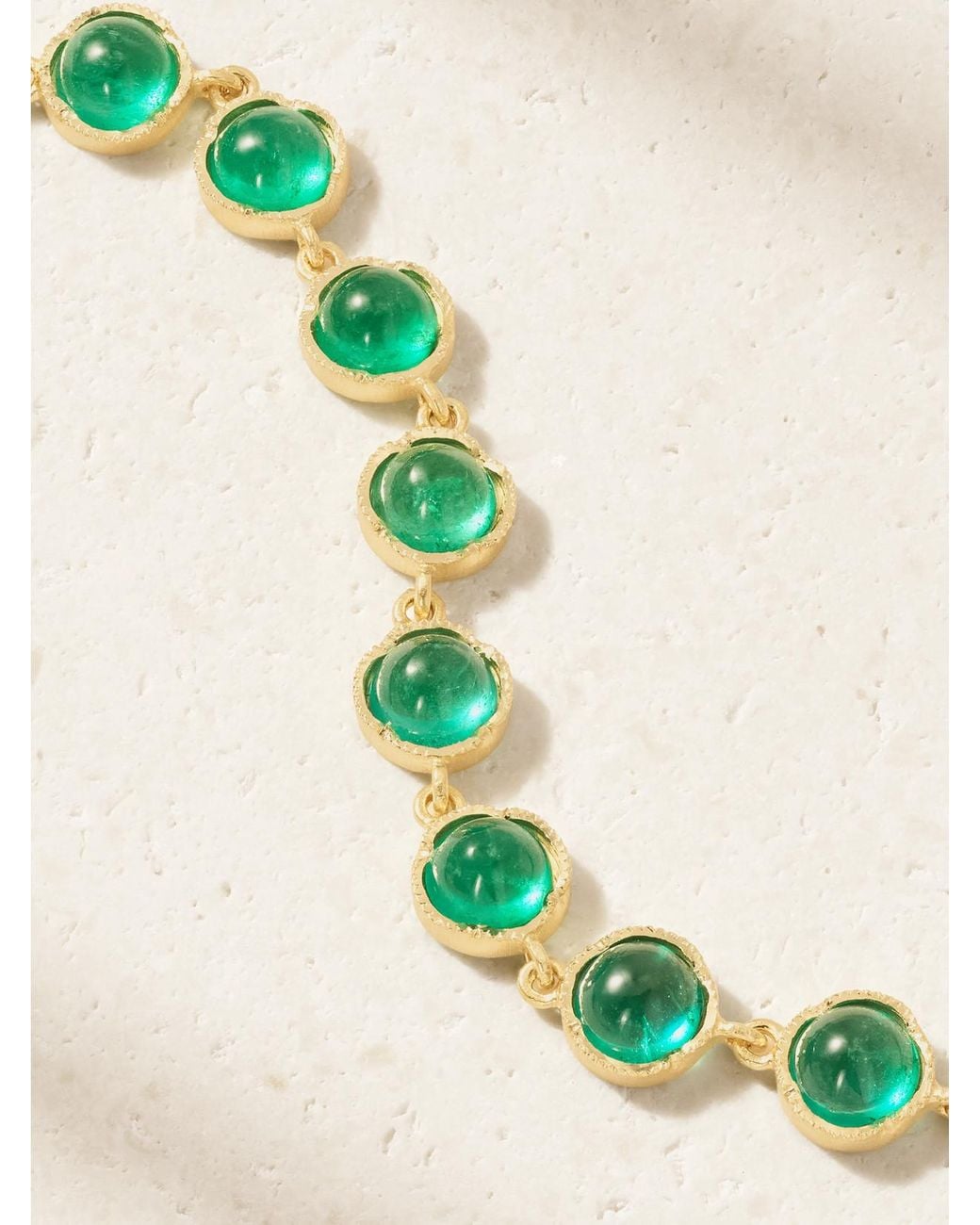 Irene Neuwirth Green 18-Karat Emerald Bracelet