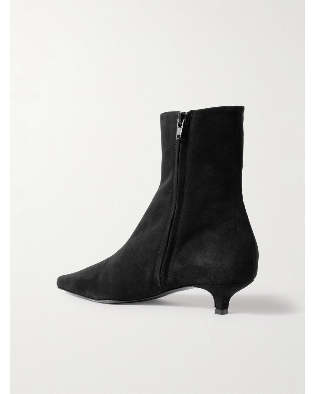 Totême  Black Suede Ankle Boots