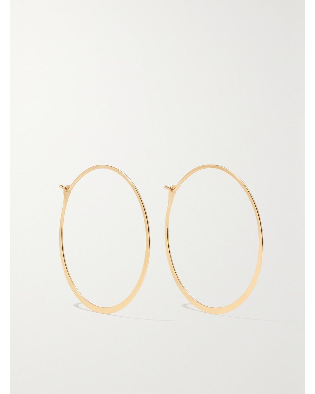 Melissa Joy Manning Natural 14-Karat Recycled Hoop Earrings