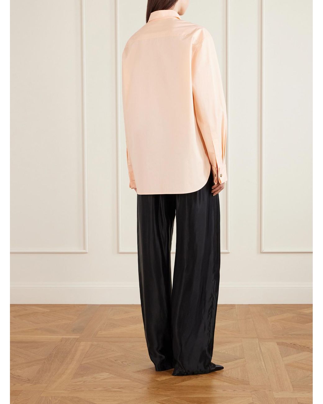 Khaite Natural Newton Cotton-Poplin Shirt
