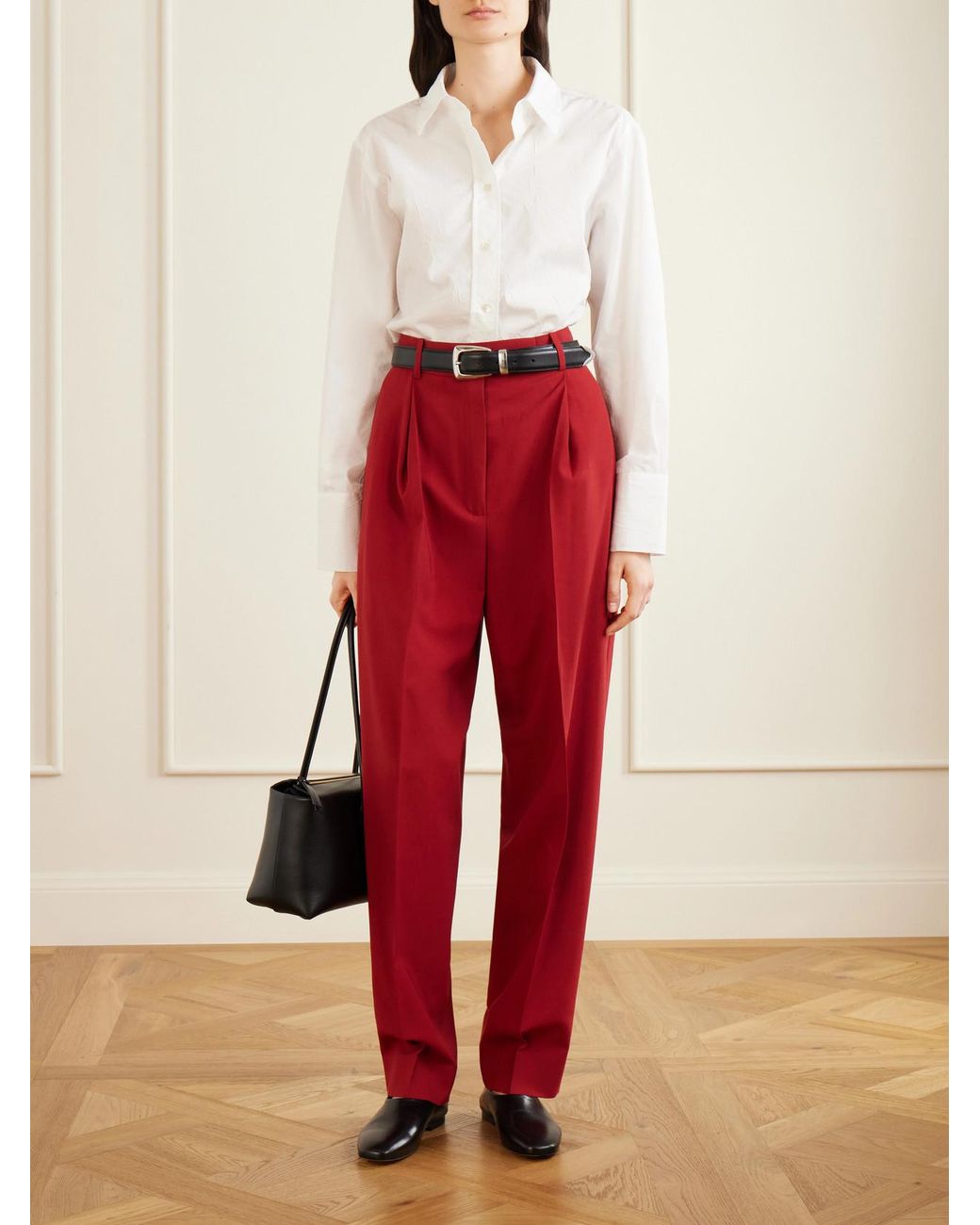 Rohe Daria Virgin Wool Tapered Pants