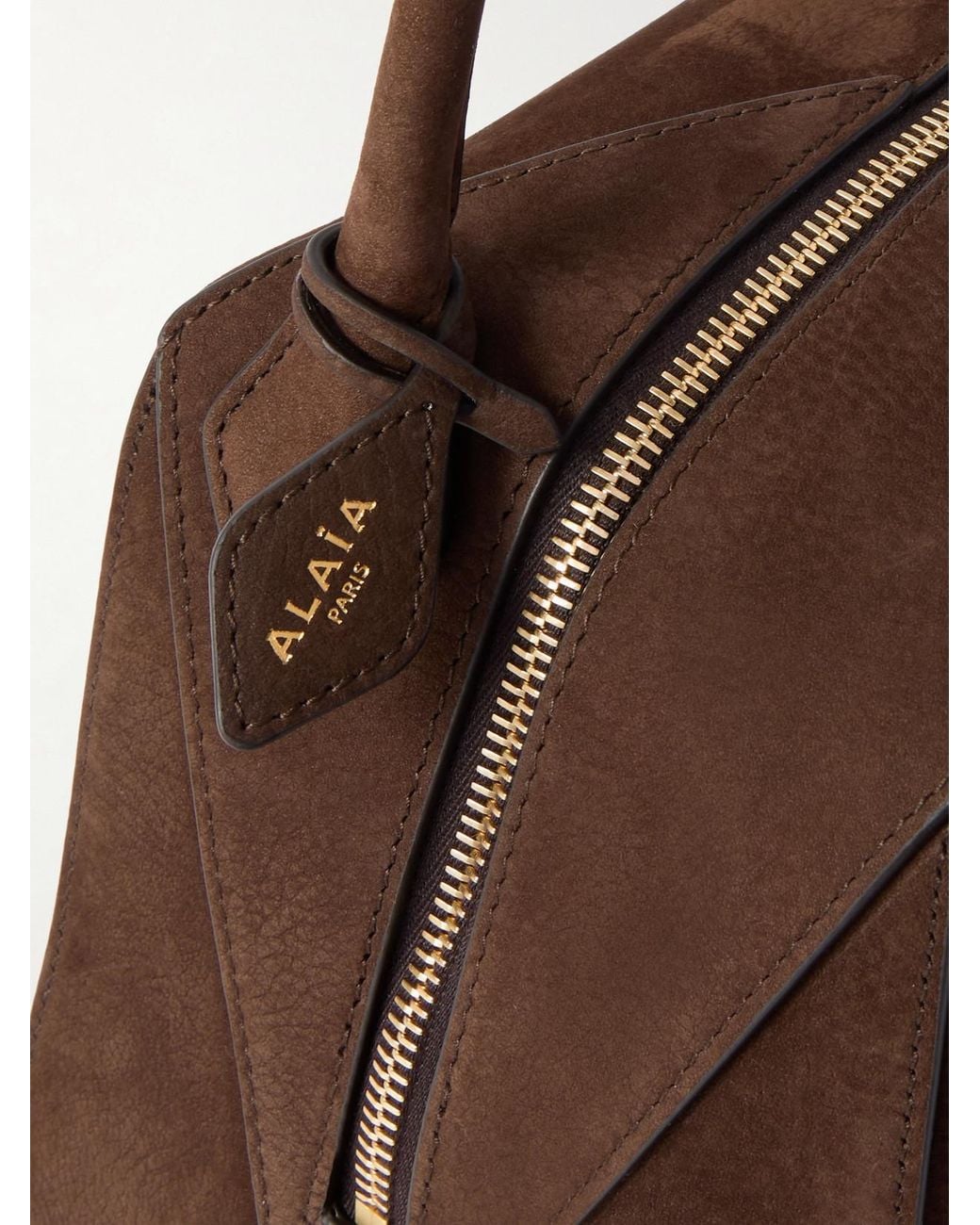 Alaïa Brown Le Bouledogue Medium Leather Shoulder Bag