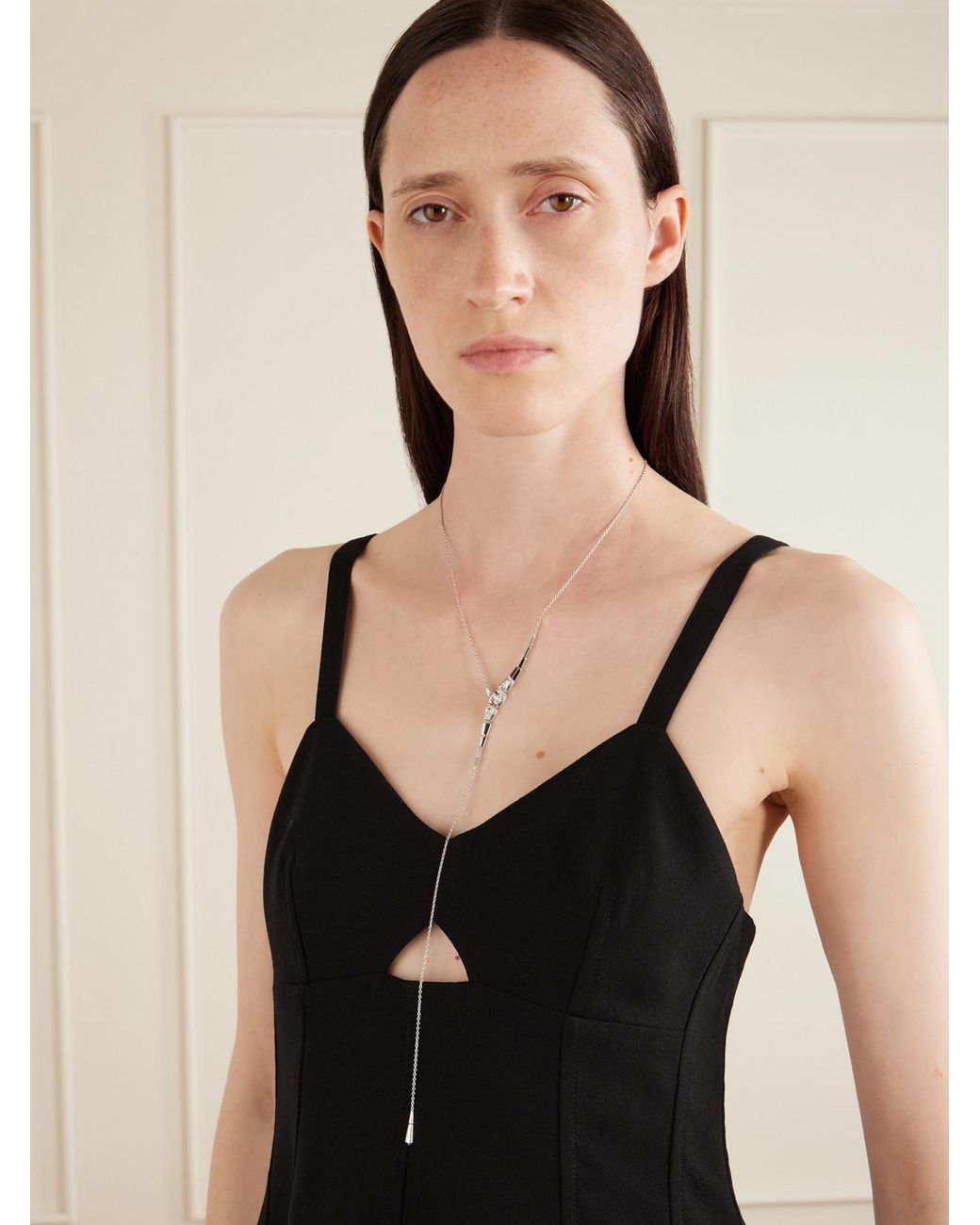 Nikos Koulis Natural 18-Karat Diamond Necklace