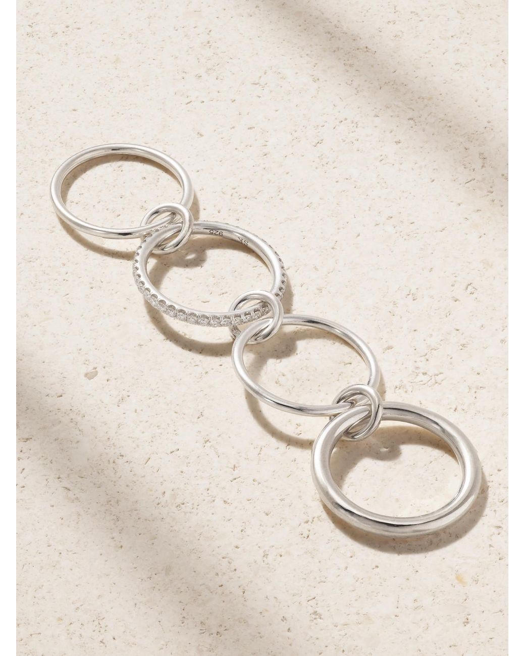 Spinelli Kilcollin Natural Nimbus Sterling Diamond Ring