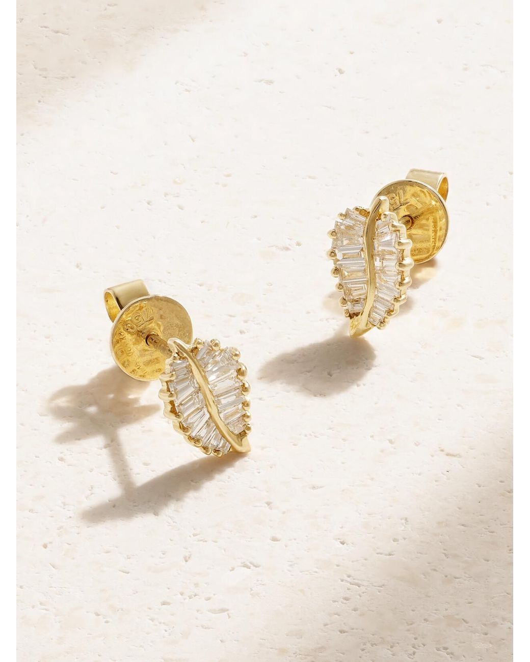 Anita Ko Natural Small 18-Karat Diamond Earrings