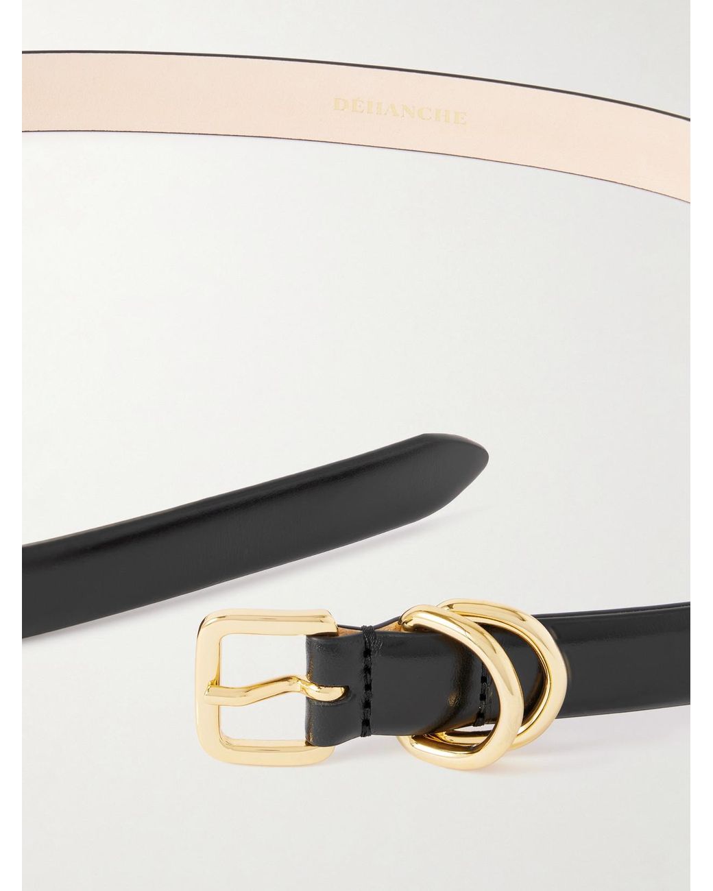 DEHANCHE Black Constance Leather Belt
